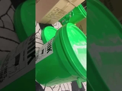 Schermo che stampa i secchi di plastica bianchi 5 galloni con il coperchio