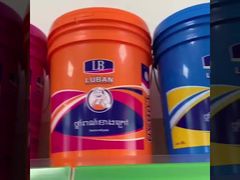 Secchio rotondo in plastica da 20L (5 galloni) in materiale PP, logo personalizzato