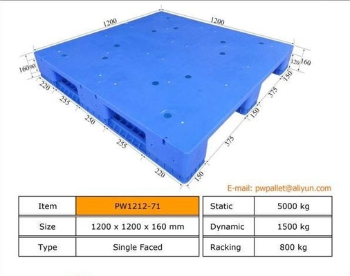 Pallet a strato di plastica versatile per una distribuzione efficace dei prodotti