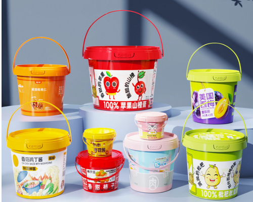 Bottile di plastica bianca su misura riutilizzabile per il cibo