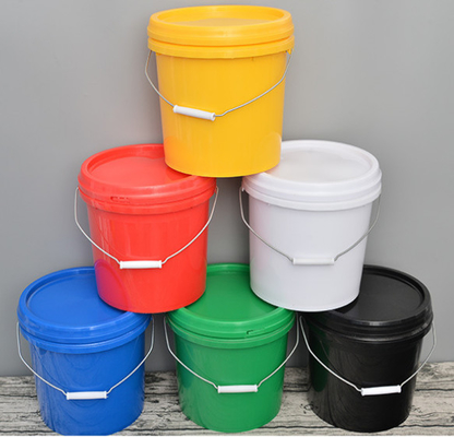 0.8-1,5 mm spessore secchio di plastica rotonda con superficie liscia e come richiesto logo