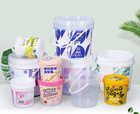 Cucine rotonde di plastica di superficie liscia in varie capacità con logo personalizzabile