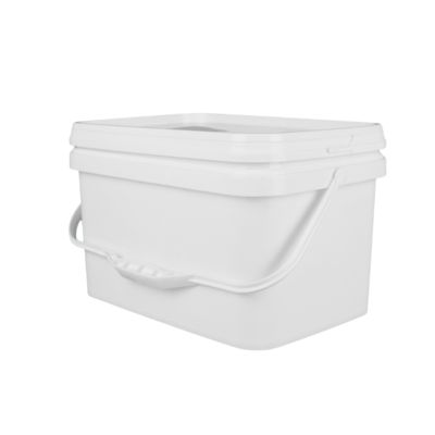 Bottile di plastica quadrata per giocattoli con maniglia inclusa e certificata per la qualità alimentare