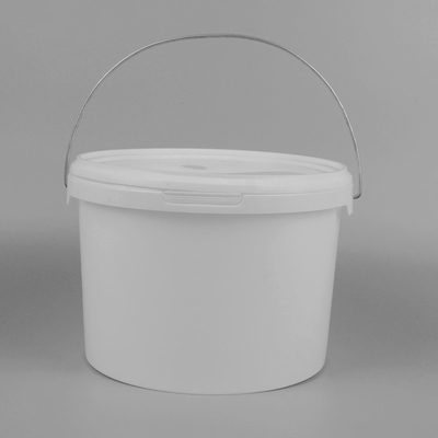 Il secchio di plastica rotondo bianco FDA ha certificato la capacità Depand sulla richiesta dei clienti