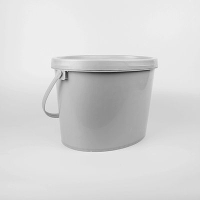 ISO9001 ha certificato il secchio di plastica ovale un secchio di plastica Gray Color da 10 litri