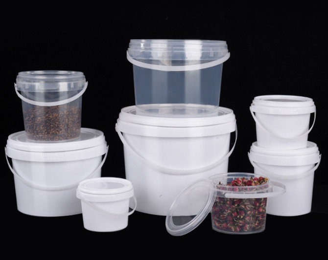 Secchio di plastica materiale dell'alimento dell'HDPE bianco o l'altro colore 0.2L-20L