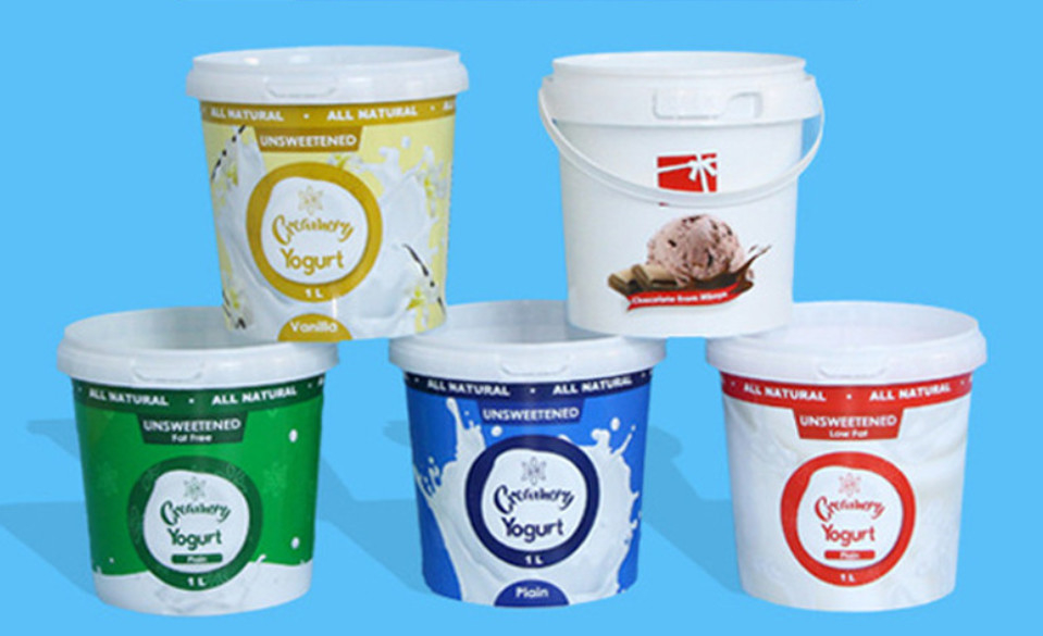 1000sets White Food Grade Tub - MOQ Altri colori disponibili
