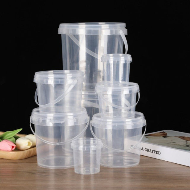 Bottile alimentare in plastica personalizzabile con coperchio e maniglia disponibili Certificazione CAS/FDA/SGS/ISO9001