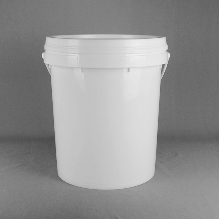 20L Snap On Lid Stackable Plastic Bucket 15,5 Altezza 11,5 Diametro Disegno bianco personalizzabile