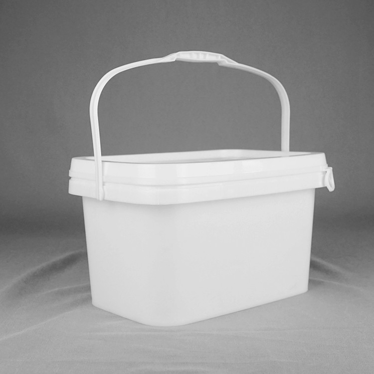 Botti di plastica quadrata bianca resistenti ai prodotti chimici con stampa IML per opzioni di stoccaggio durevoli