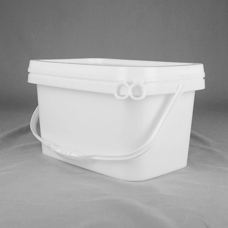 Botti di plastica quadrata bianca resistenti ai prodotti chimici con stampa IML per opzioni di stoccaggio durevoli
