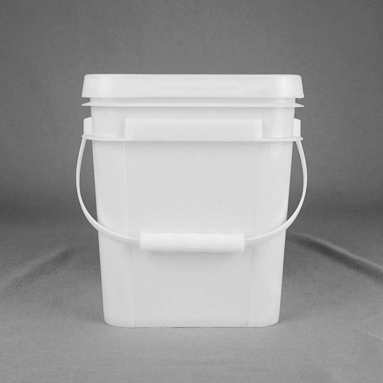 Botti di plastica quadrata bianca resistenti ai prodotti chimici con stampa IML per opzioni di stoccaggio durevoli