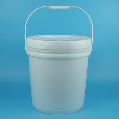 Secchio rotondo in plastica con coperchio e manico da 16,5 litri per vernice al lattice