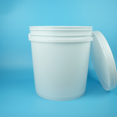 Secchio rotondo in plastica con coperchio e manico da 16,5 litri per vernice al lattice