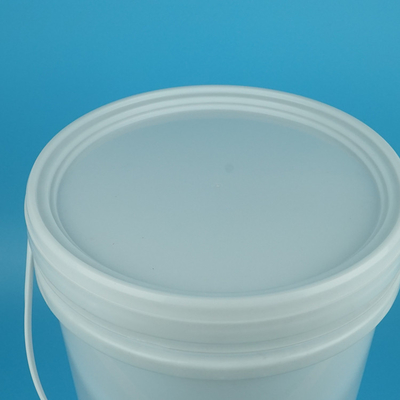 Secchio rotondo in plastica con coperchio e manico da 16,5 litri per vernice al lattice