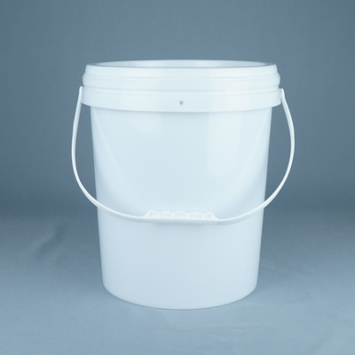 15kg dipingono il contenitore rotondo dell'imballaggio di plastica con il coperchio e la maniglia