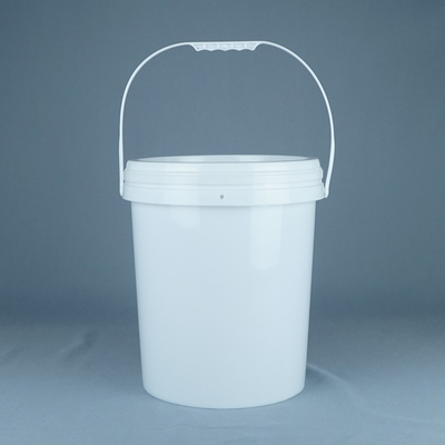 15kg dipingono il contenitore rotondo dell'imballaggio di plastica con il coperchio e la maniglia