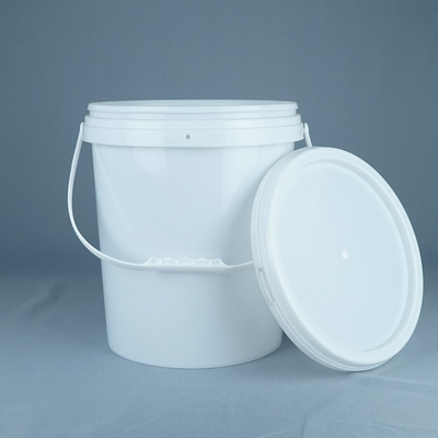 15kg dipingono il contenitore rotondo dell'imballaggio di plastica con il coperchio e la maniglia