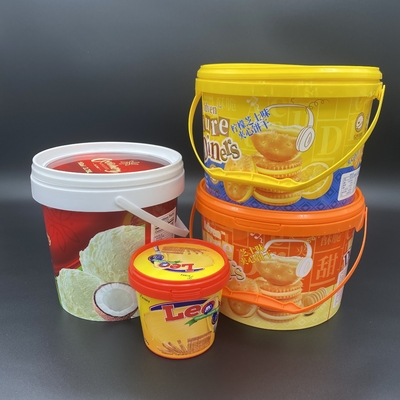 Secchi di plastica sicuri del commestibile con il coperchio di Snap-on per conservazione e trasporto