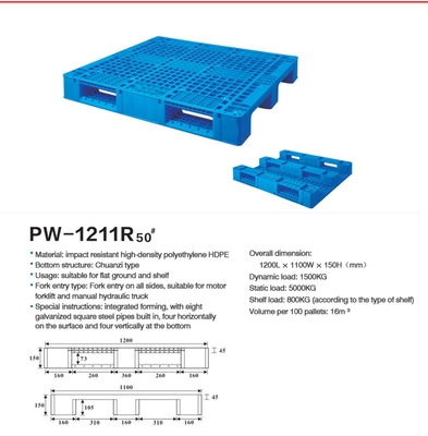 Pallet di plastica impilabile e non scivoloso Soluzione di stoccaggio affidabile e durevole