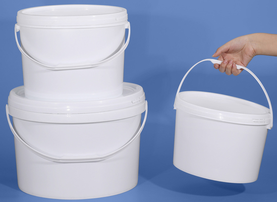 Bottile di plastica ovale personalizzabile per cibo, frutta, giocattoli e stoccaggio