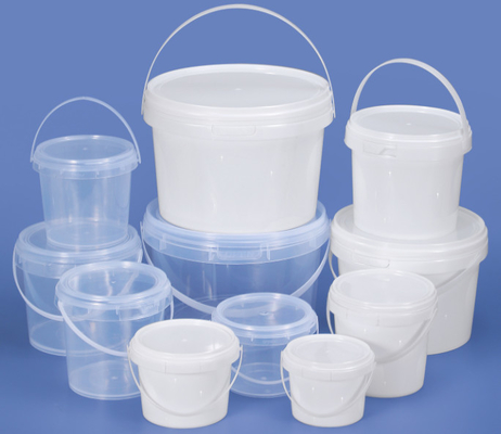 Logo Clear Plastic Bucket su misura per alimento