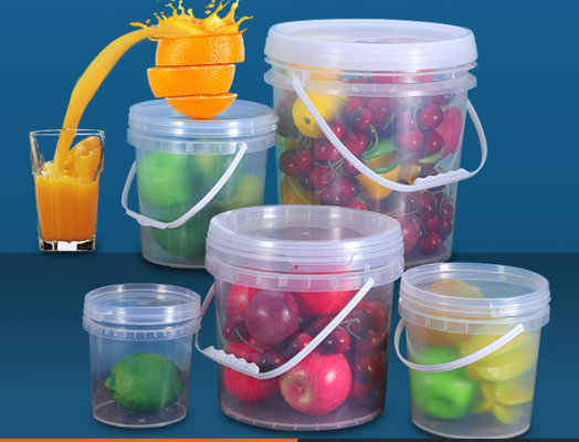 Pail With Printing di plastica traslucida IML/stampa termica schermo/di trasferimento