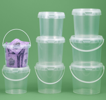 Manico del secchio alimentare in plastica PP/HDPE Disponibile in bianco con coperchio