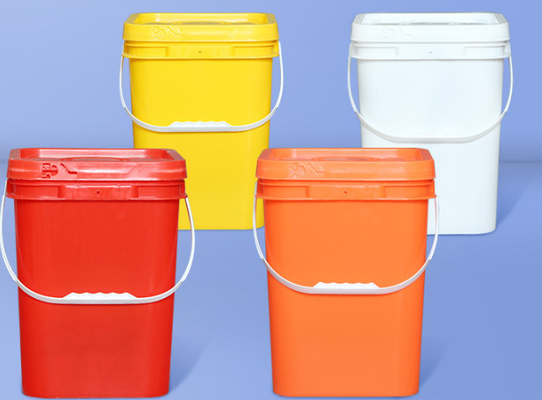 Manico incluso Vaso di plastica bianco quadrato per una funzionalità migliorata