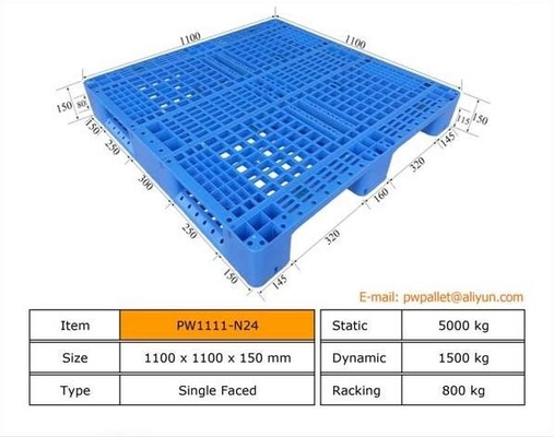 Soluzione industriale efficiente per pallet di plastica impilabili durevoli