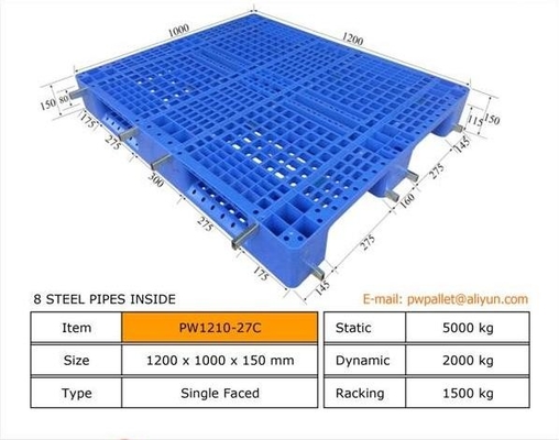 Soluzione di imballaggio efficiente Pallet di plastica impilata da OEM