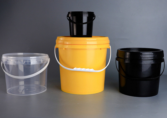 Logo come richiesto secchio di plastica rotondo con coperchio di sigillo per imballaggio