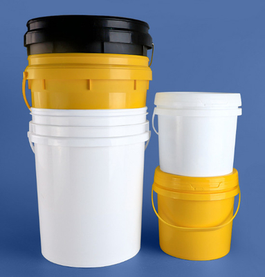 Bottile di plastica rotonda chimica con capacità di 1 litro e stampa a trasferimento di calore