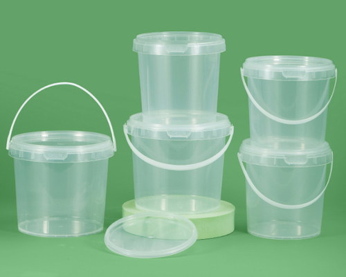 Stampa a schermo Bottine di cibo in plastica con disegno di secchio per comodità