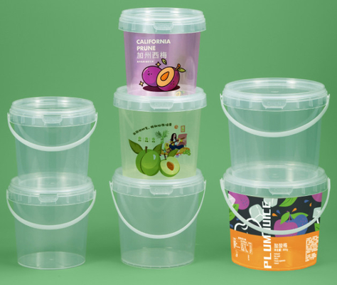 Capo disponibile secchio di plastica per la conservazione degli alimenti con logo personalizzabile