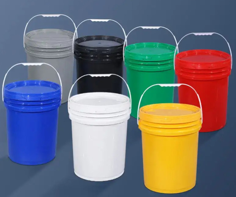 Botti di plastica da 5 galloni impilabili e con guarnizione per applicazioni pesanti