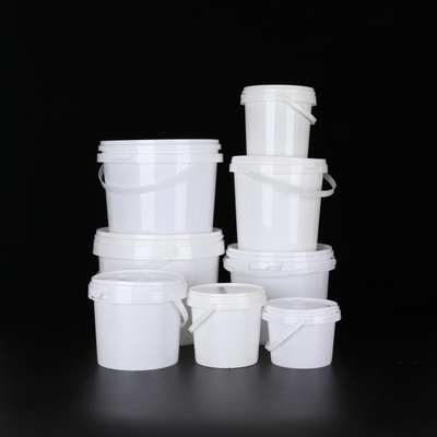 Bottine bianche di qualità alimentare / secchi di qualità alimentare con maniglia 1L-5L Capacità senza BPA Temperatura sicura