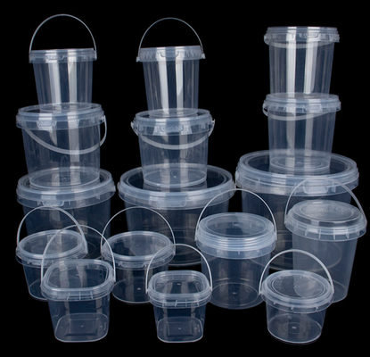 Bottile di plastica trasparente personalizzabile per la conservazione e l'esposizione degli alimenti
