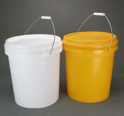 Barattolo rotondo in plastica o metallo da 5 galloni con manico e guarnizione