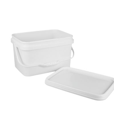 Bottile di plastica quadrata per giocattoli con maniglia inclusa e certificata per la qualità alimentare