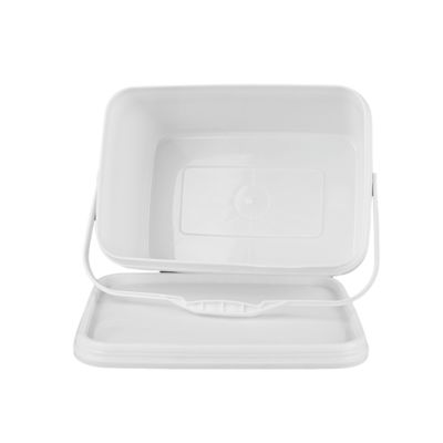 Bottile di plastica quadrata per giocattoli con maniglia inclusa e certificata per la qualità alimentare