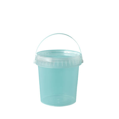 Secchiello in plastica con colori personalizzabili, secchiello in plastica da 28OZ/800ML per alimenti, con coperchio facile da aprire