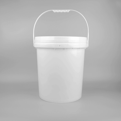 Bottile di vernice di plastica rossa con manico e disegno impermeabile