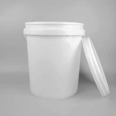 18L pp secchio di plastica del nero di 5 galloni intorno al chiaro commestibile