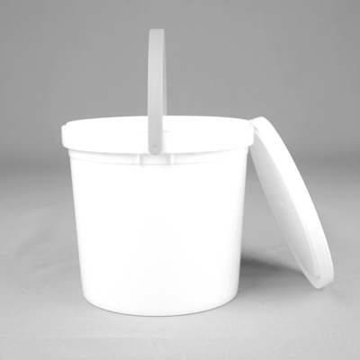 secchio di plastica del secchio greco vuoto del yogurt di 1L 33oz con la vite sul coperchio