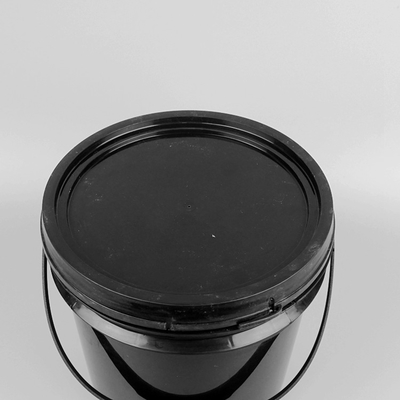 secchio di plastica rotondo nero di 4.8L pp secchio di plastica della pittura da 1 gallone