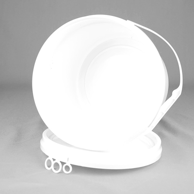 Secchio di plastica con il coperchio, un secchio di plastica del giro chimico 5L da 1,5 galloni