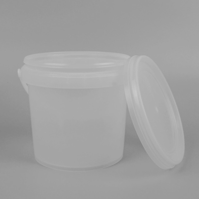 progettazione di plastica trasparente vuota del secchio IML di 12*11*12cm per industria alimentare