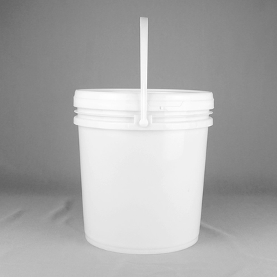 4,5 certificazione di plastica bianca di Pail With ISO9001 del secchio di plastica rotondo di gallone