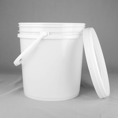 4,5 certificazione di plastica bianca di Pail With ISO9001 del secchio di plastica rotondo di gallone